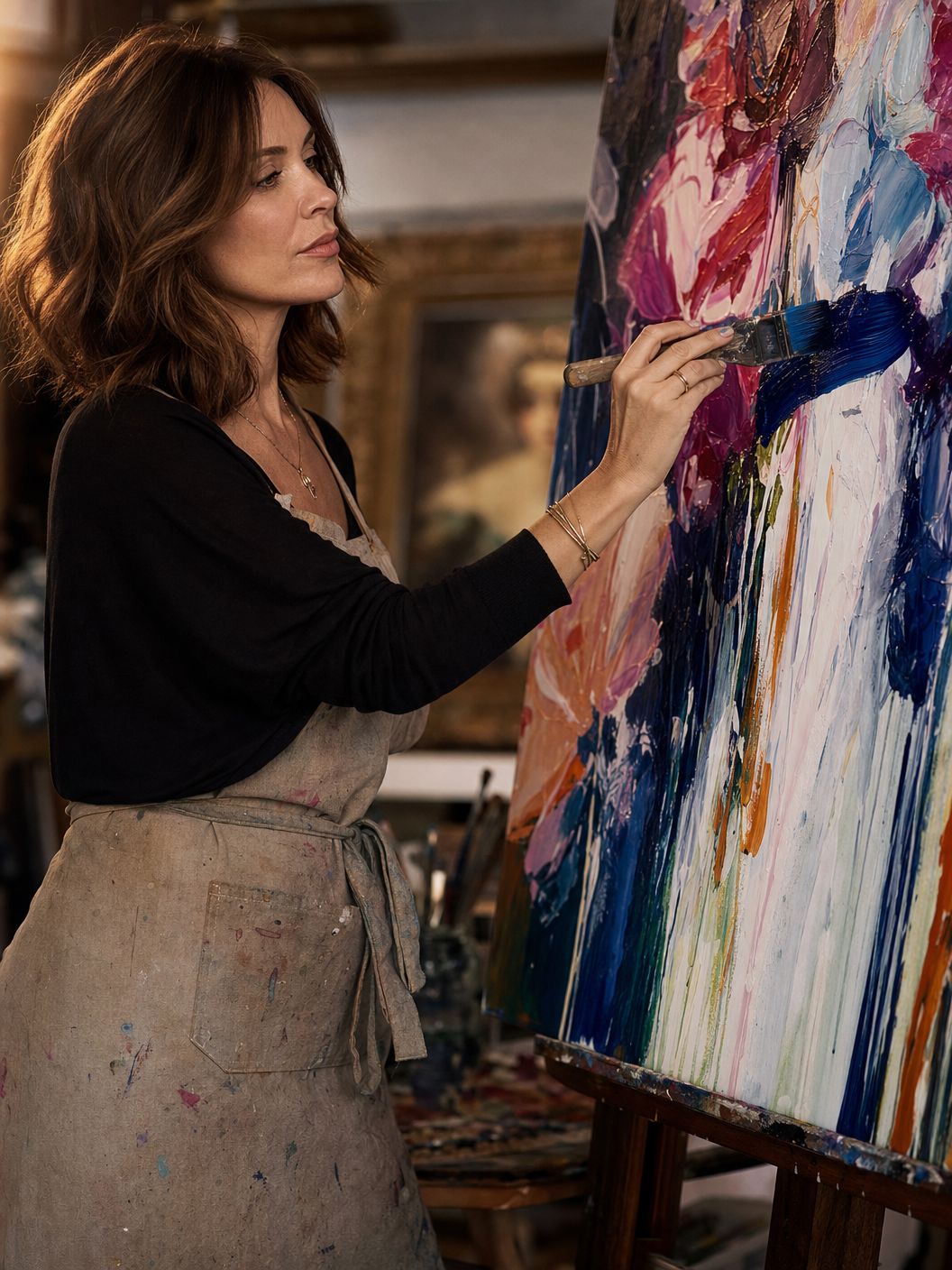 Silvana Fuentes painting